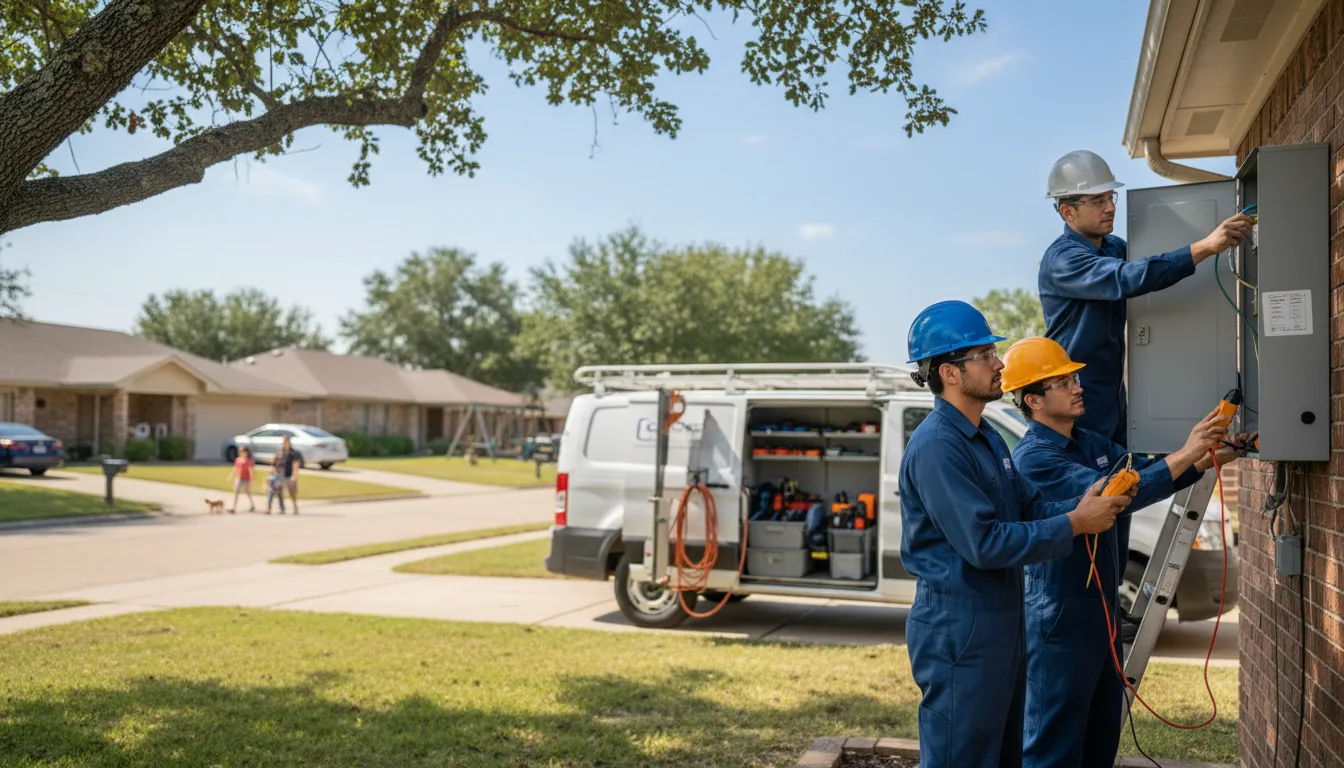 Certified electrician providing emergency electrical services in Lacarne, OH
